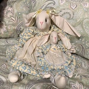 Handmade Mommy/ Baby Rabbits